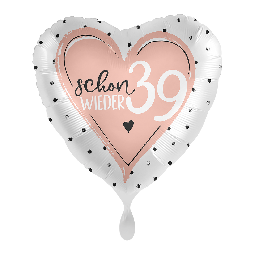 Ballon - Glossy Schon wieder 39 - ø43cm - Rund