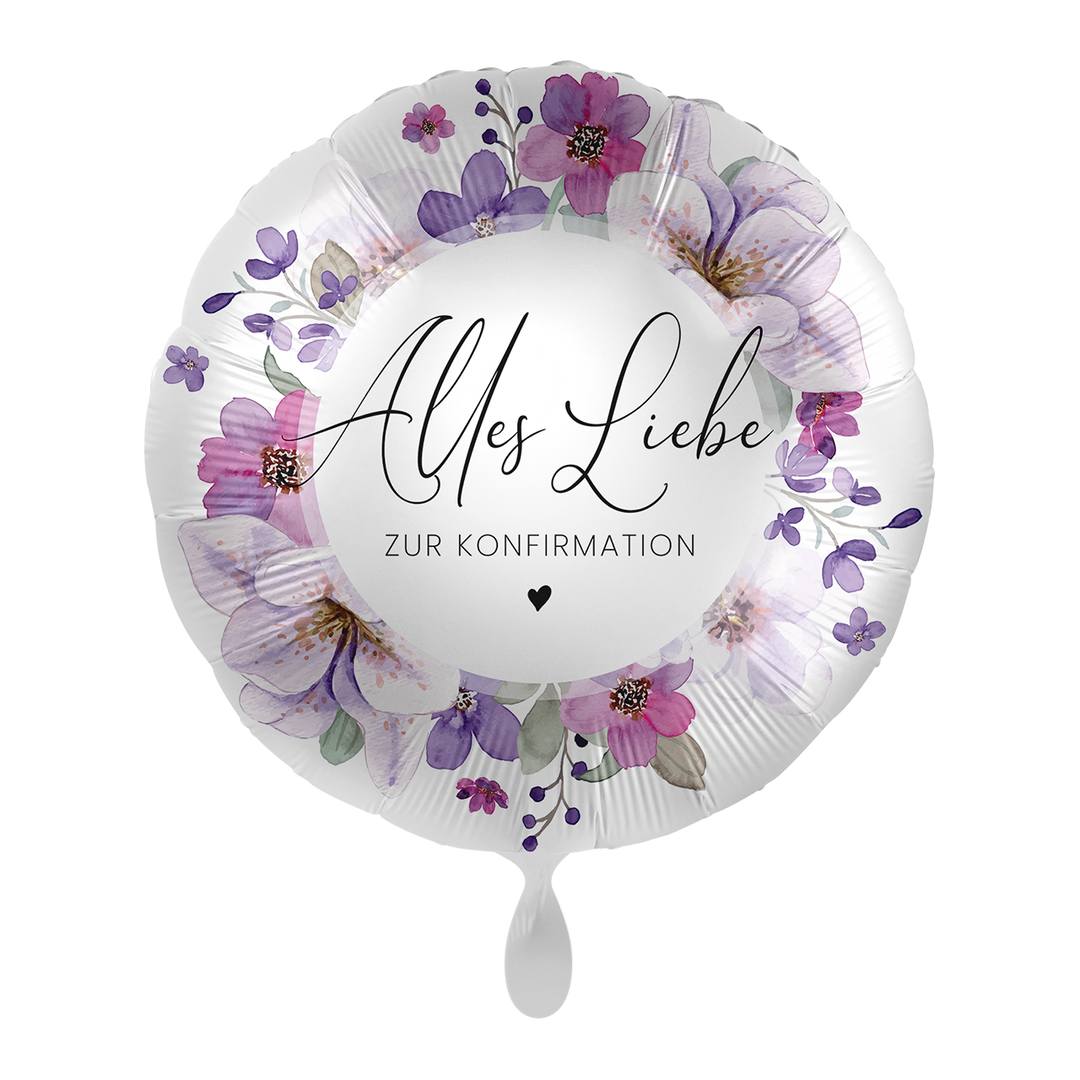 Ballon - Alles Liebe zur Konfirmation - ø43cm - Rund
