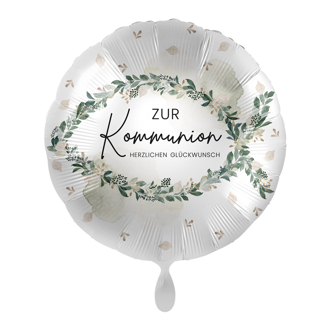 Ballon - Zur Kommunion - Herzlichen Glückwunsch Fisch - ø43cm - Rund