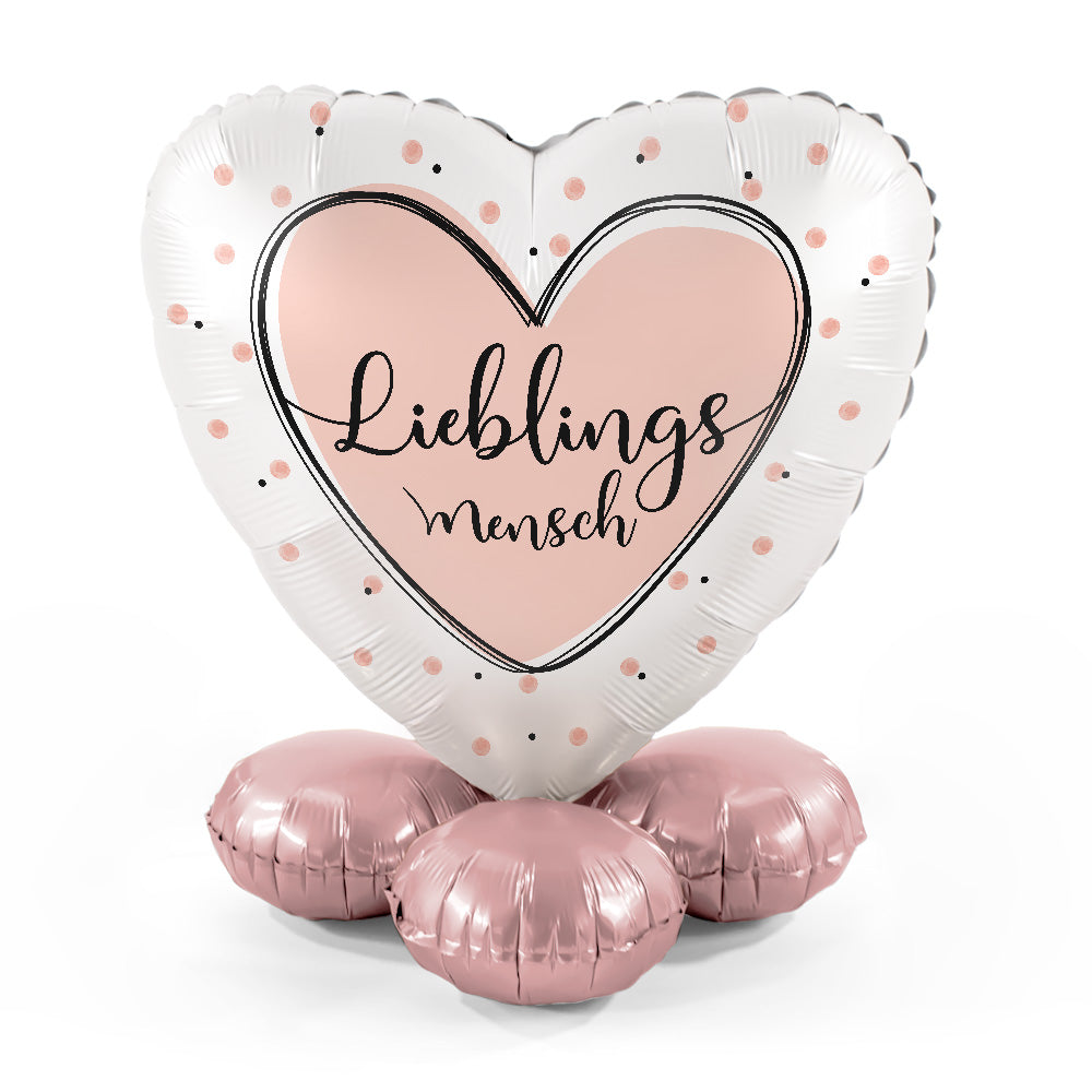 Ballon - Lieblingsmensch Herz - ø43cm - Bouquet