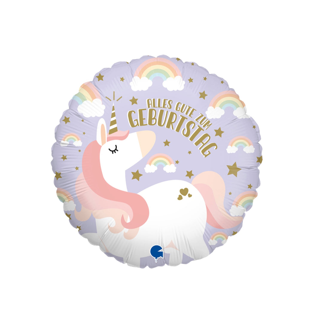 Ballon -Einhorn - ø43cm - Rund