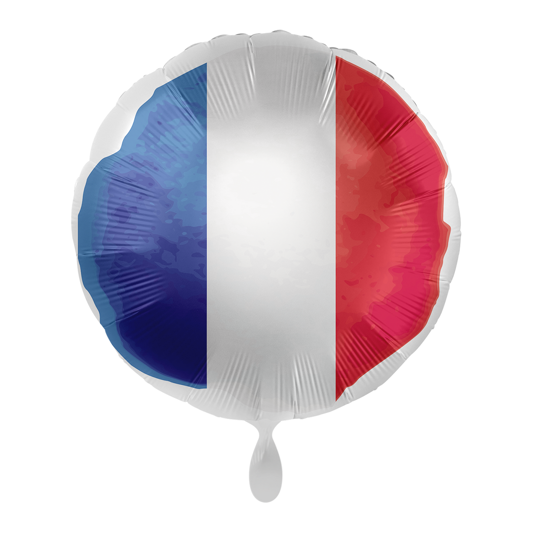 Ballon - Flagge Frankreich - ø43cm - Rund