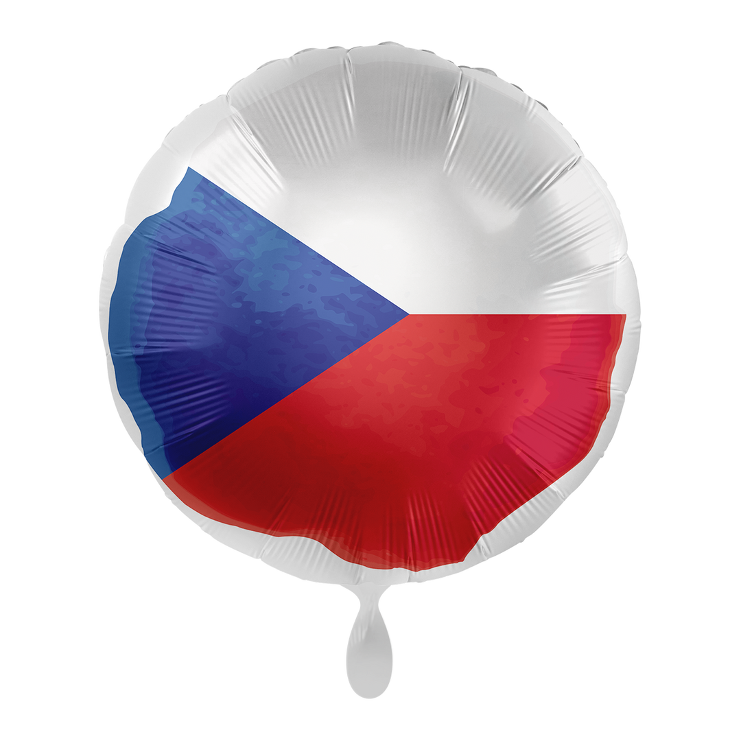Ballon - Flagge Tschechien - ø43cm - Rund