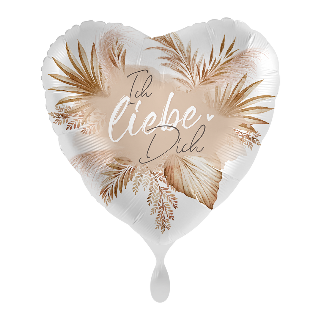 Ballon - Ich liebe Dich Boho - ø43cm -  Herz