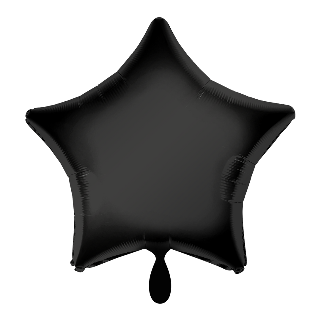 Ballon - Schwarz - ø43cm - Stern