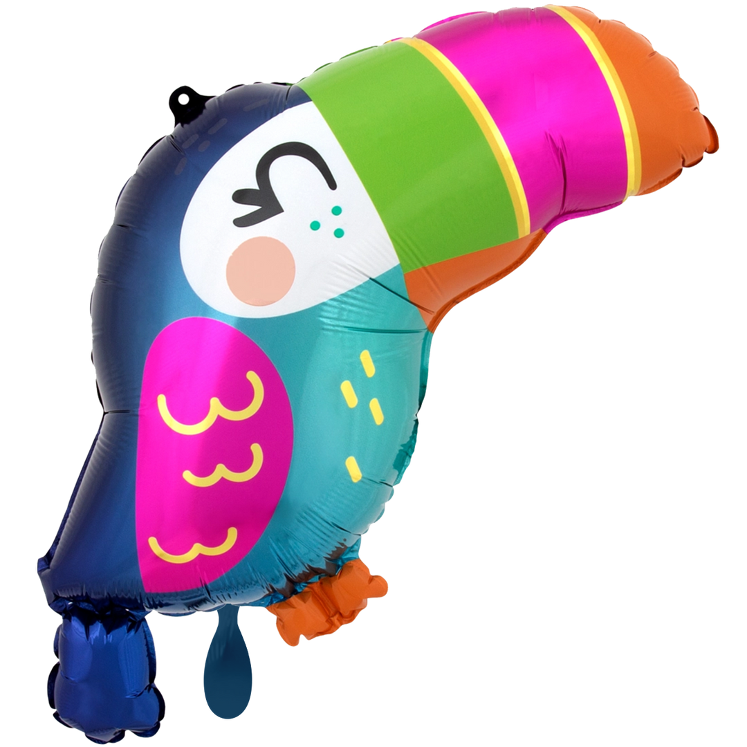 Ballon -  Tropical Toucan -  ø50cm - Dschungel Party - Bunter Vogel