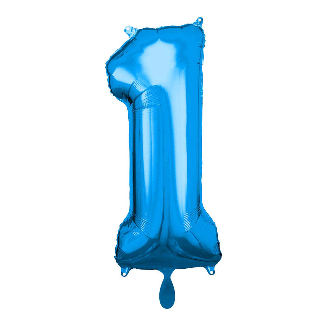 Ballon - Zahl 1 - Blau - 66cm