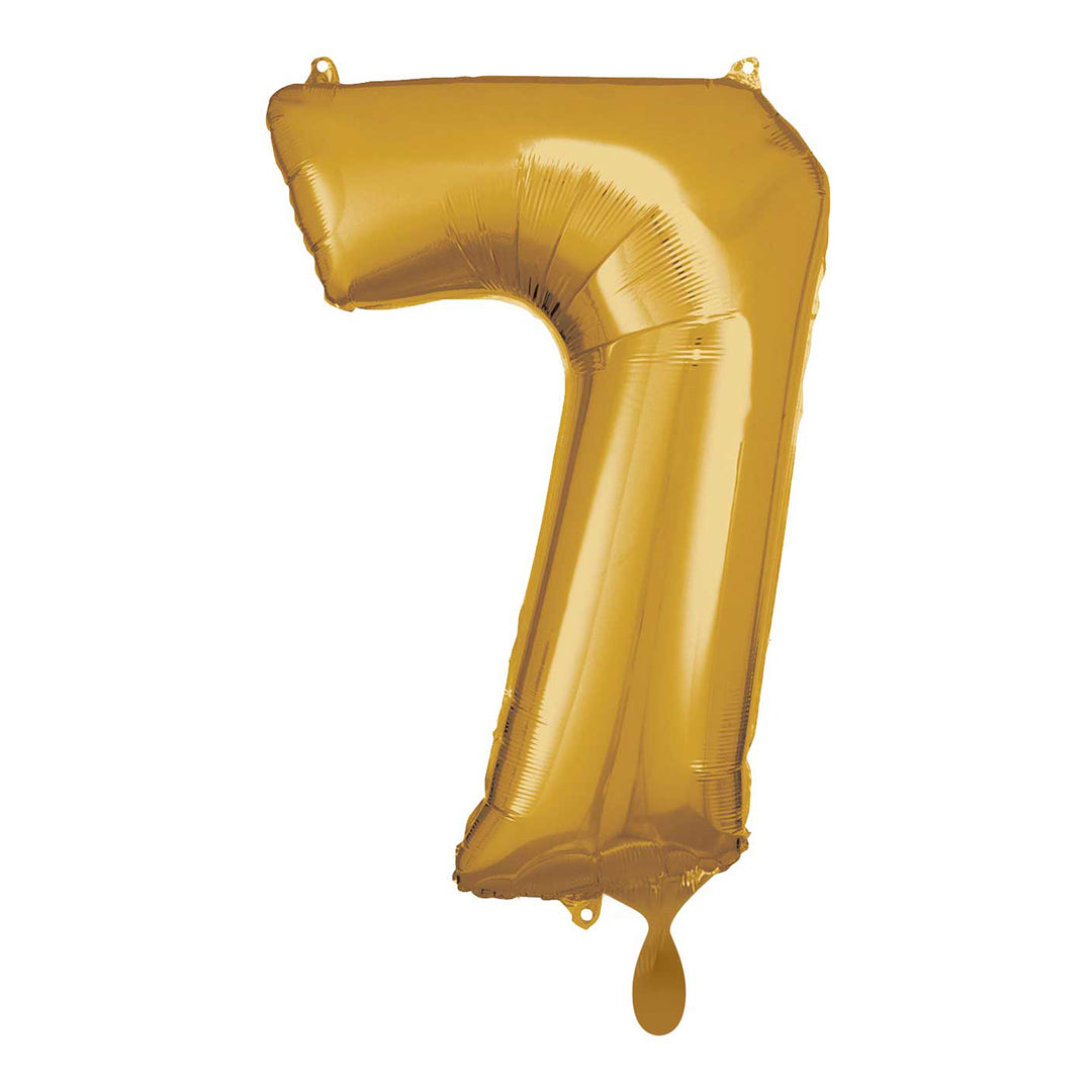 Ballon - Zahl 7 - Gold - 66cm