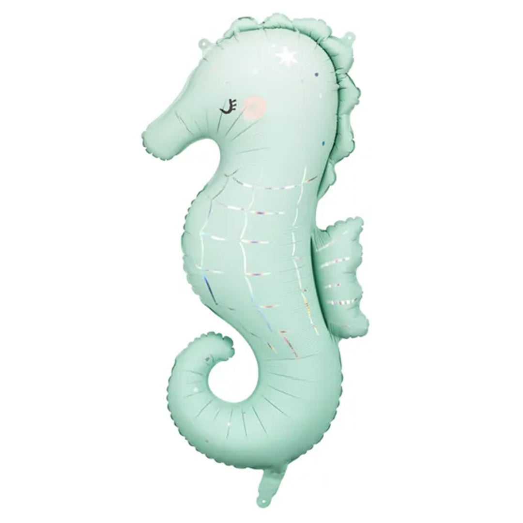 Ballon in Form eines Seepferdchen in grün