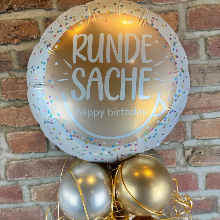 Ballonbox - Geburtstag - Geldgeschenk - "Runde Sache"