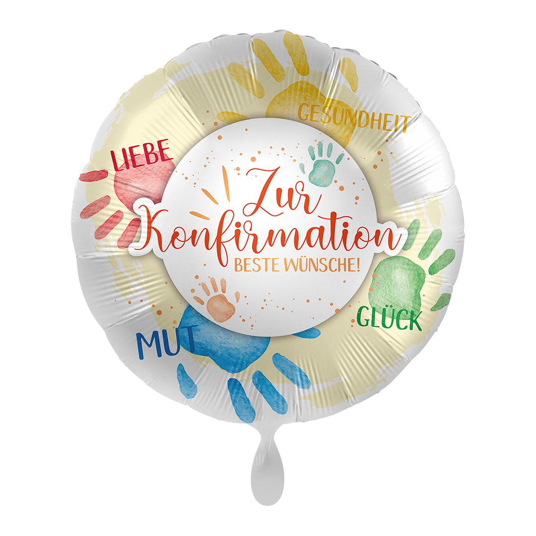 Ballon - Zur Konfirmation Beste Wünsche - ø43cm - Rund