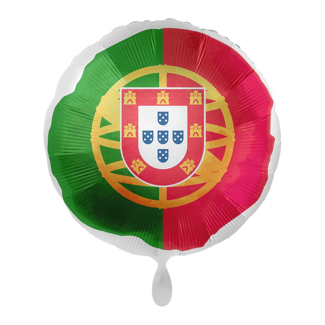 Ballon - Flagge Portugal - ø43cm - Rund
