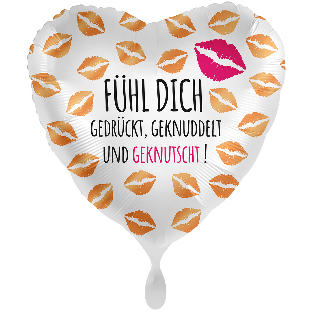 XXL Ballon - Fühl dich gedrück - ø71cm - Herz