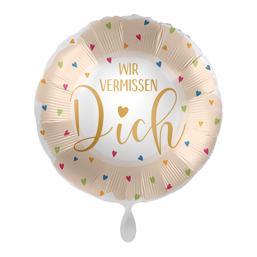 Folienballon Trauer, Beerdigung, Abschied, Beisetzung