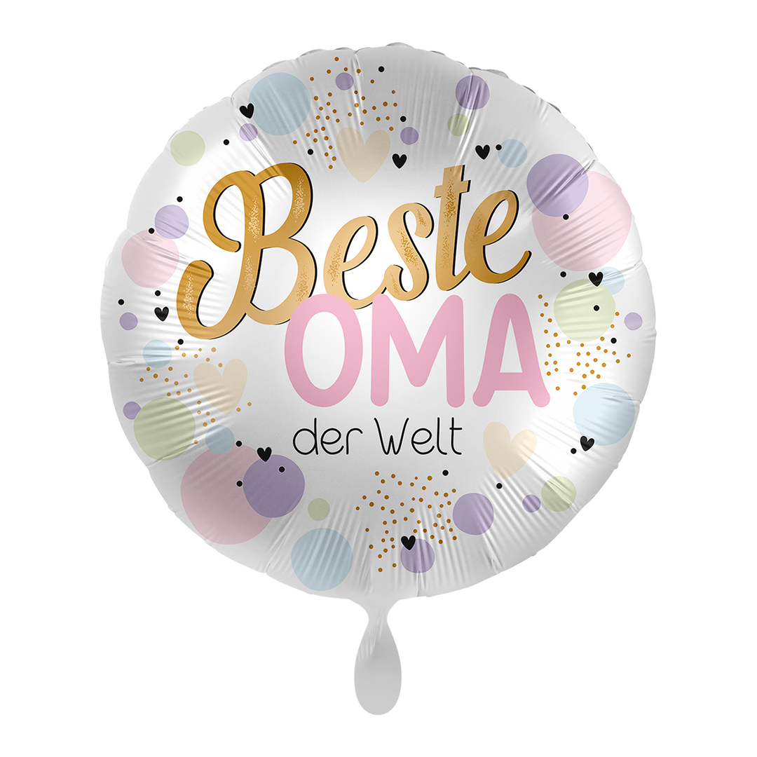 Ballon - Bester Oma der Welt- ø43cm - Rund