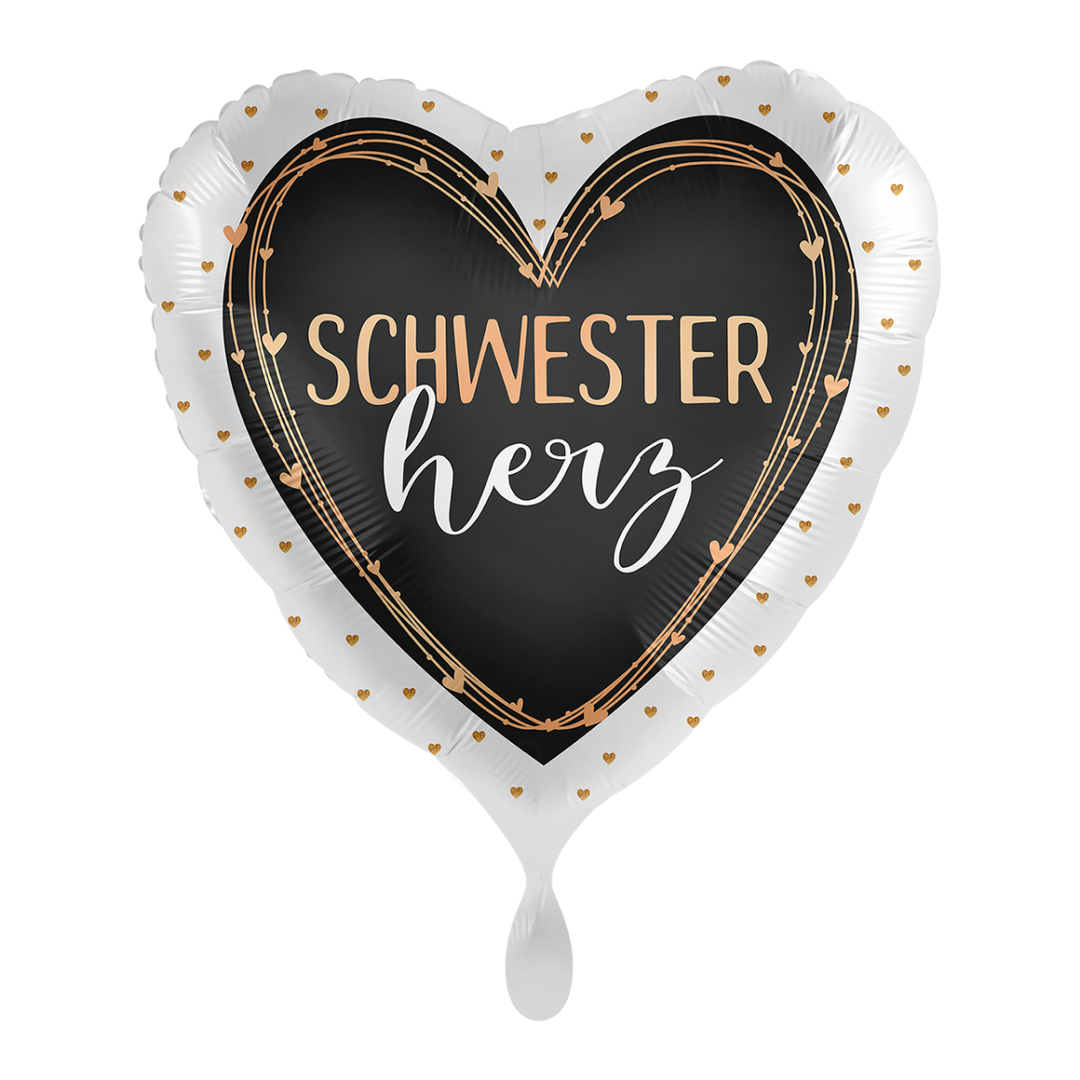 Ballon - Schwesterherz - ø43cm - Herz