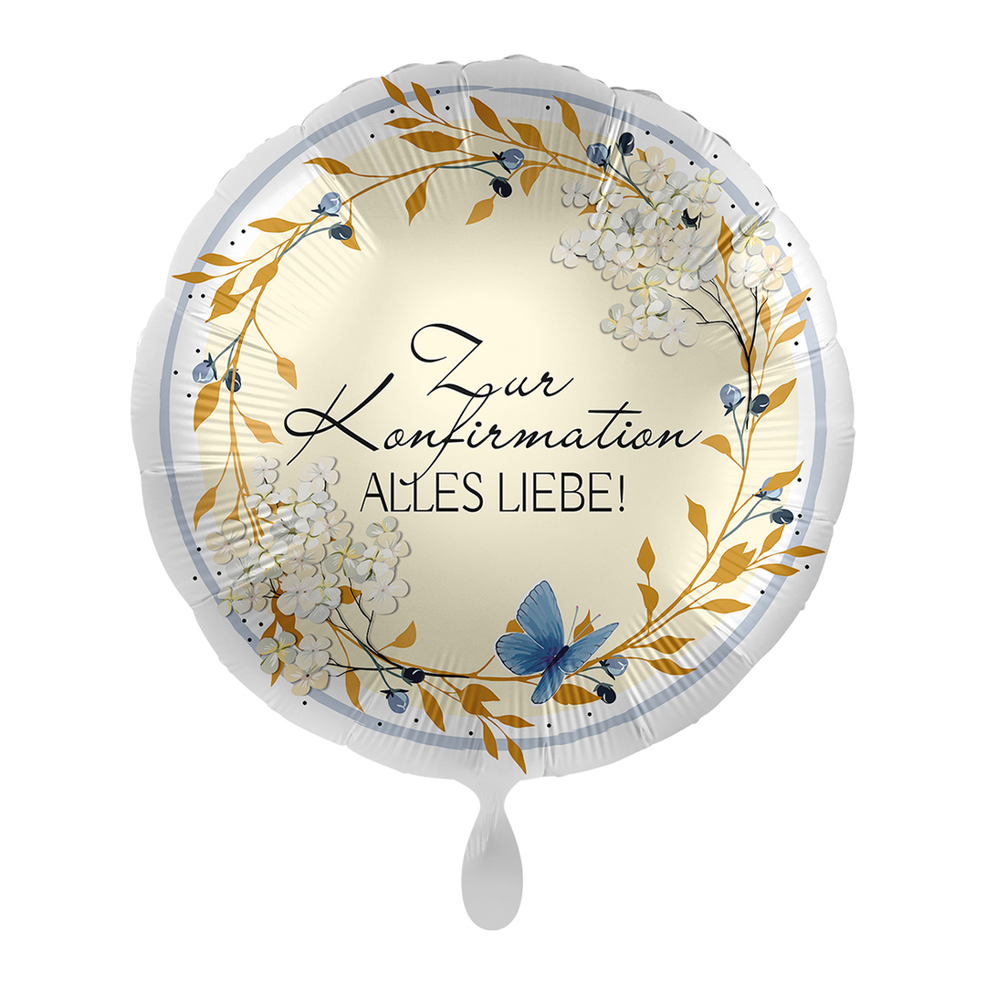 Ballon - Zur Konfirmation Alles Liebe - ø43cm - Rund