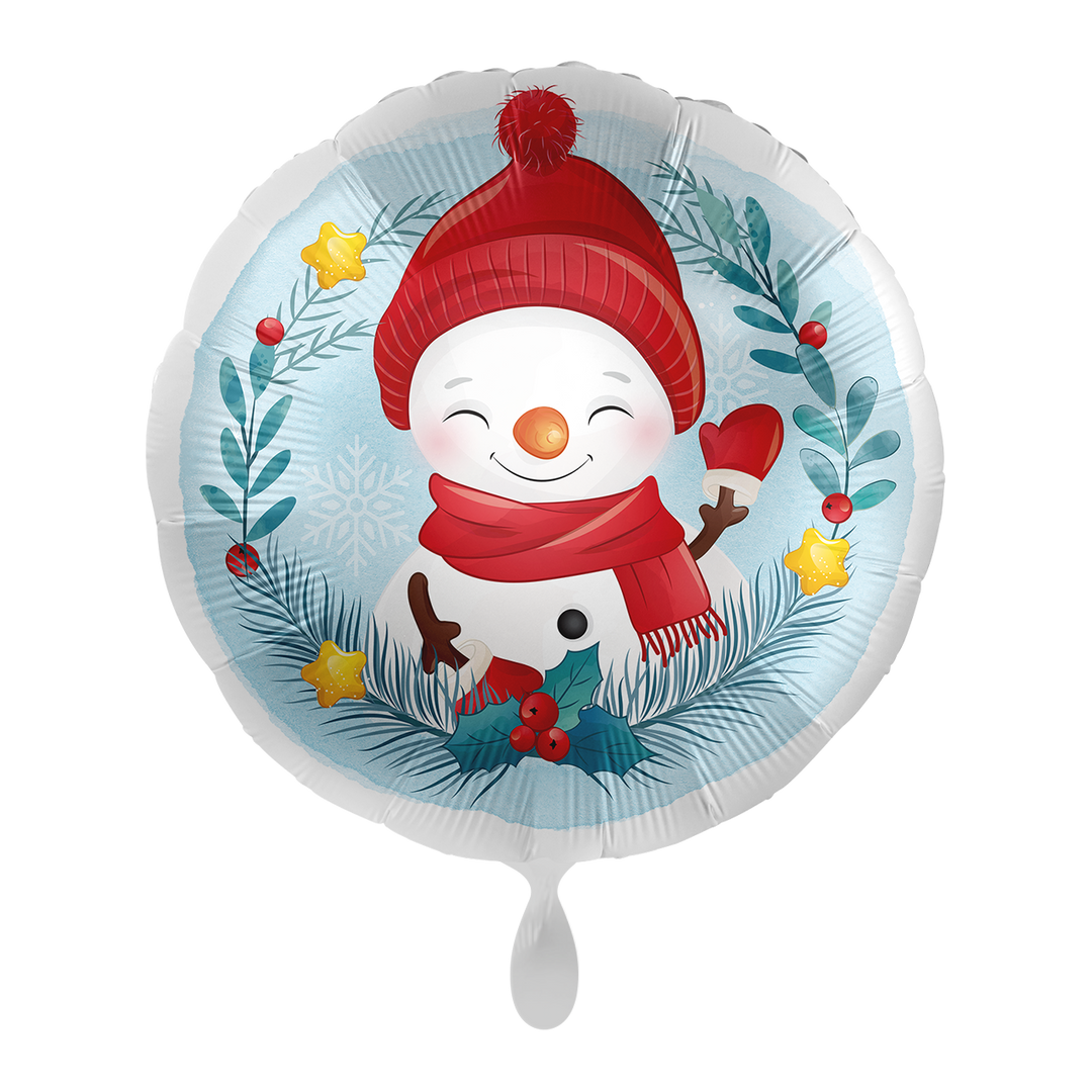 Ballon - grinsender Schneemann - 43cm