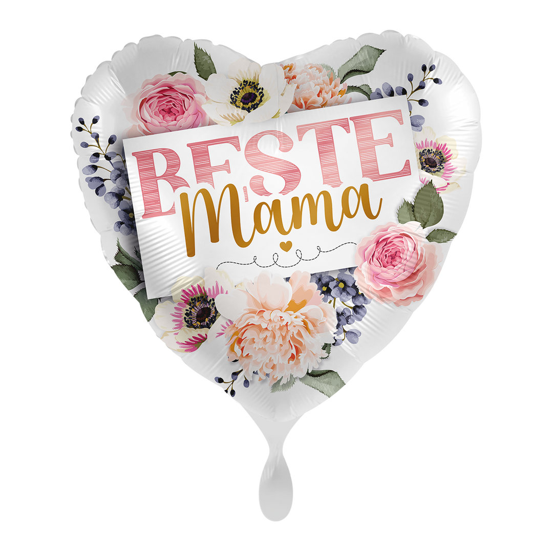 Ballon -Beste Mama - ø43cm - Herz
