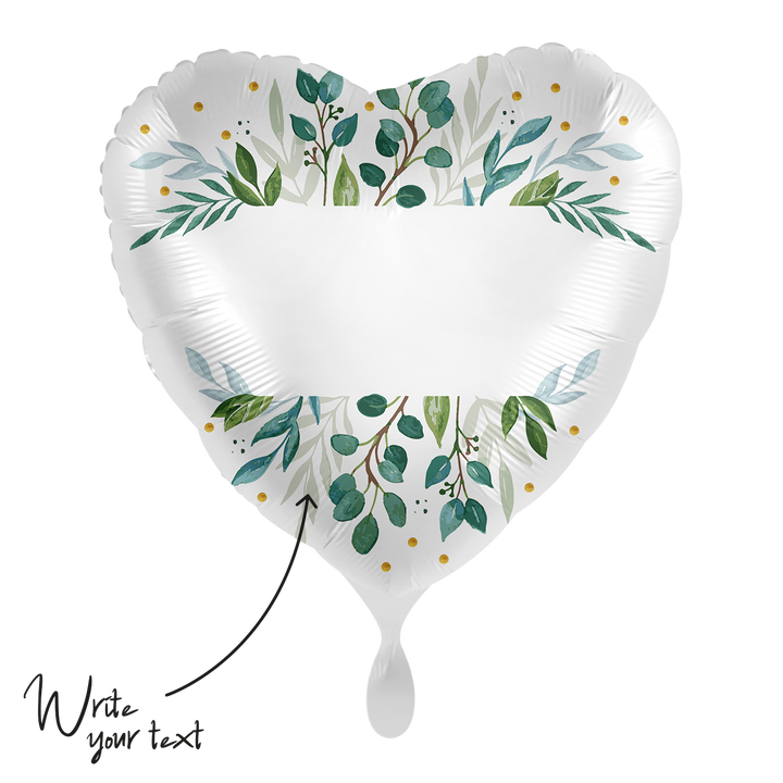 Personalisierter Herzballon Hochzeit – Folienballon 43 cm – In Liebe verbunden