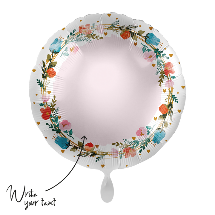 Ballon -Floral -  ø43cm - Rund