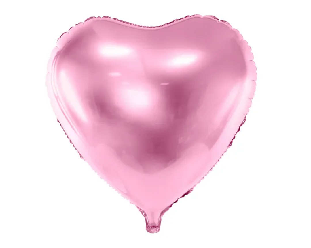 Herzballon Pink – Folienballon 45 cm, heliumgeeignet