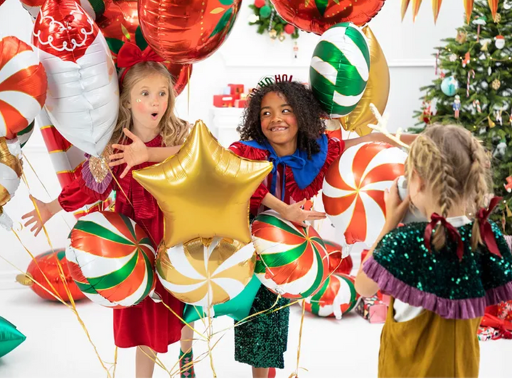 Ballon - Candy rot/Grün/weiss - 43cm