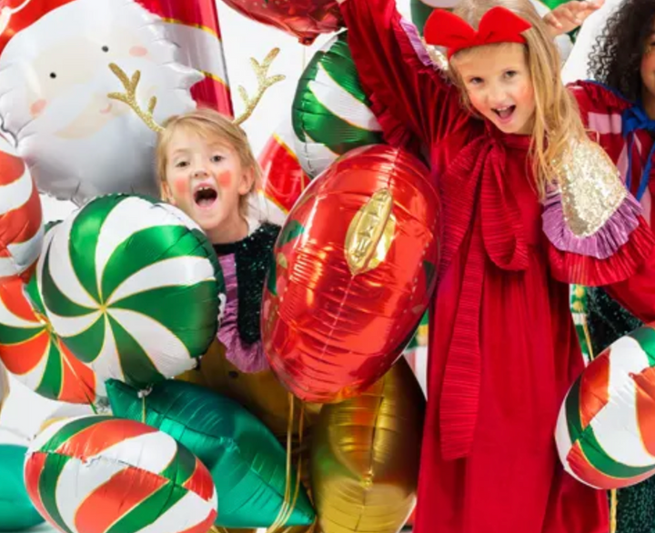 Ballon - Candy grün/weiss - 43cm