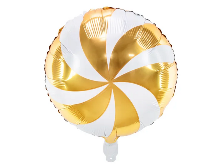 Ballon - Candy gold/weiss - 43cm