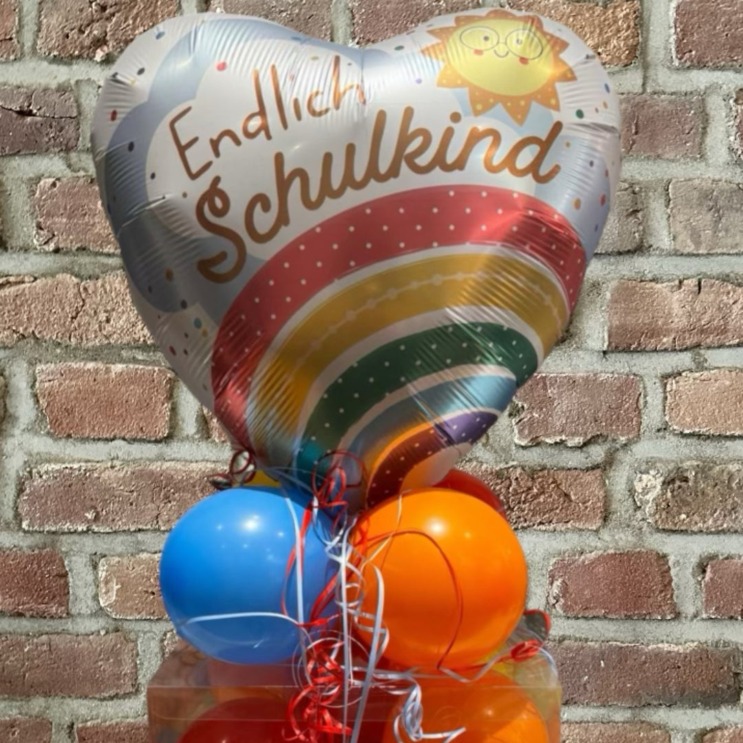 Ballonbox Einschulung "Endlich Schulkind"