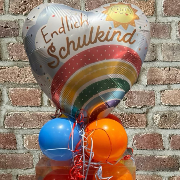Ballonbox Einschulung "Endlich Schulkind"