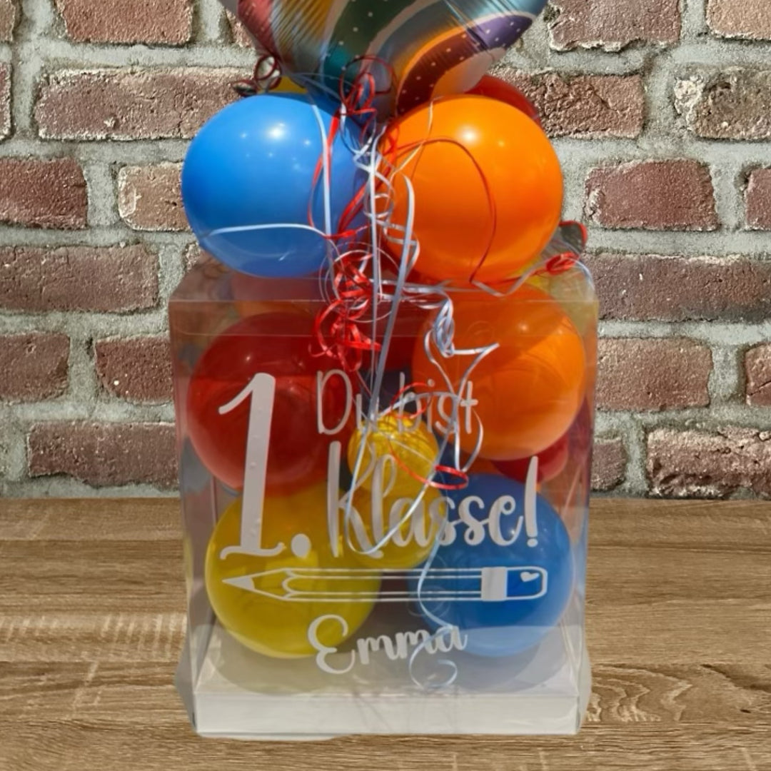 Ballonbox Einschulung "Endlich Schulkind"