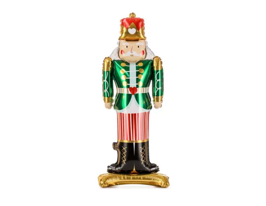 Folienballon - Nussknacker - 34x85cm - Nur Luftfüllung - Stehend