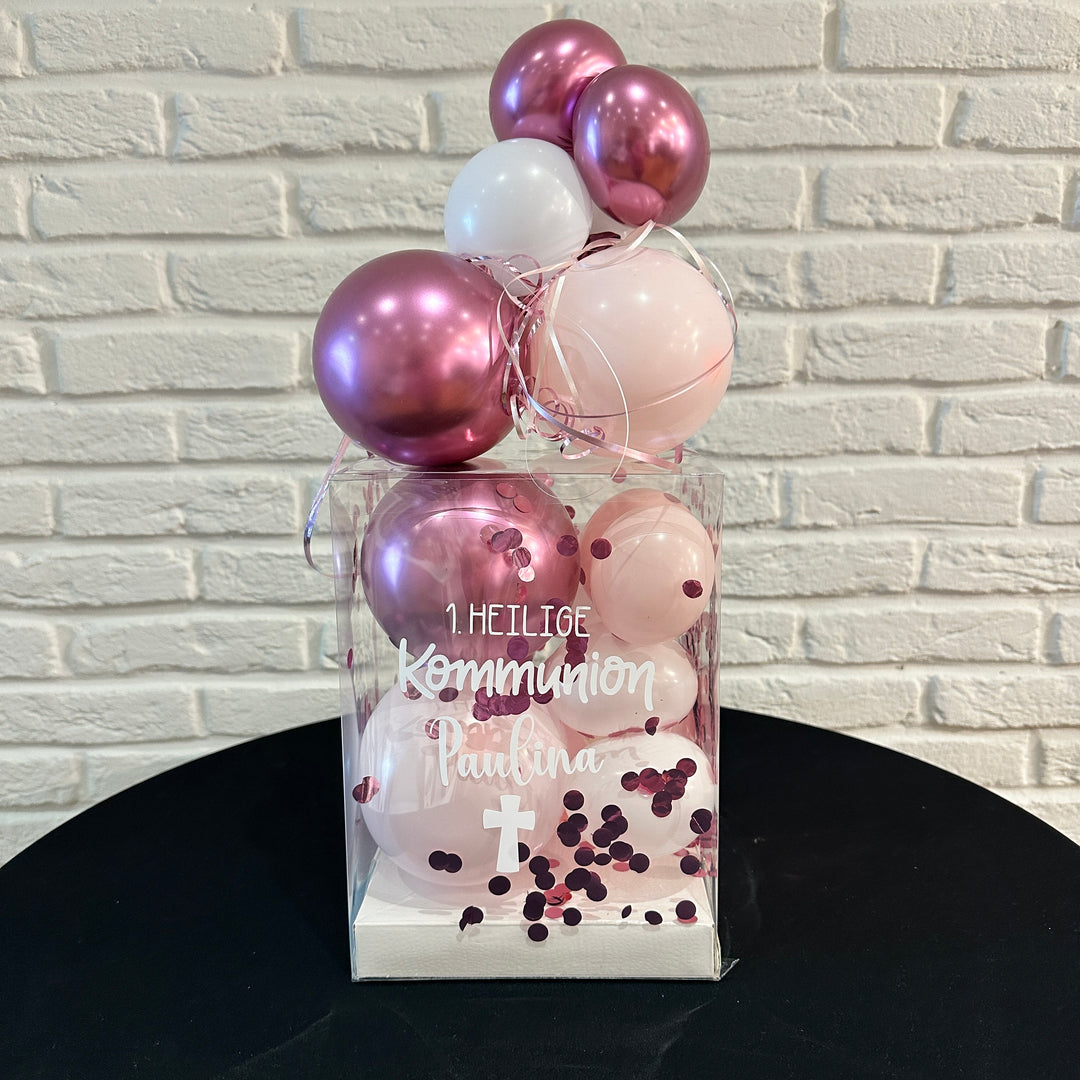 Ballonbox - Geburtstag - Kommunion - "1. Heilige Kommunion"