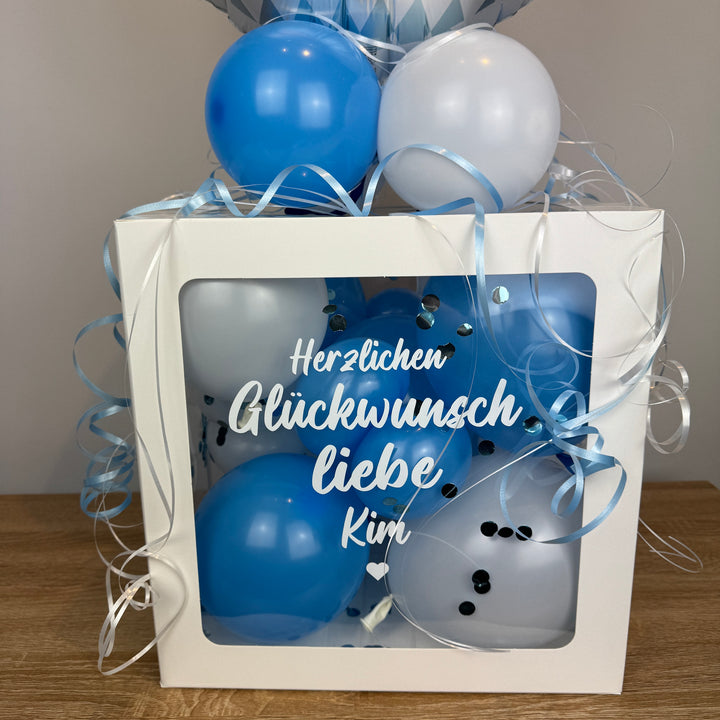 Ballonbox Oktoberfest - Geburtstag - Geldgeschenk - "Alles Gute zum Geburtstag"