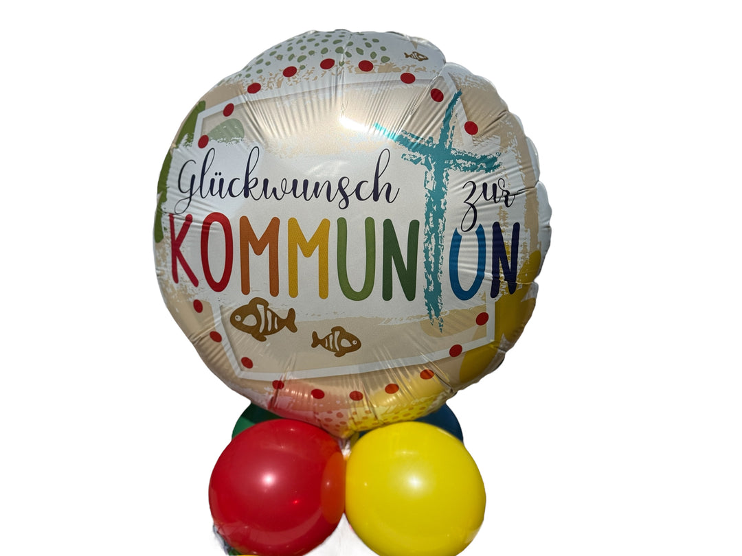 Ballonbox - Geldgeschenk - Kommunion - Glückwunsch