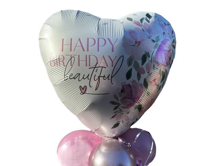 Ballonbox - Geburtstag - Geldgeschenk - "Happy Birthday beutiful"