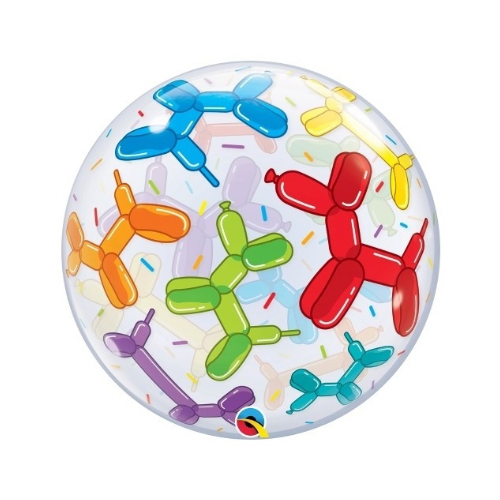 Bubble Ballon - Rund - Hund