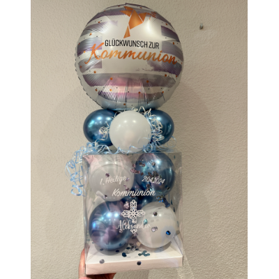 Ballonbox - Kommunion - Geldgeschenk - Vogel