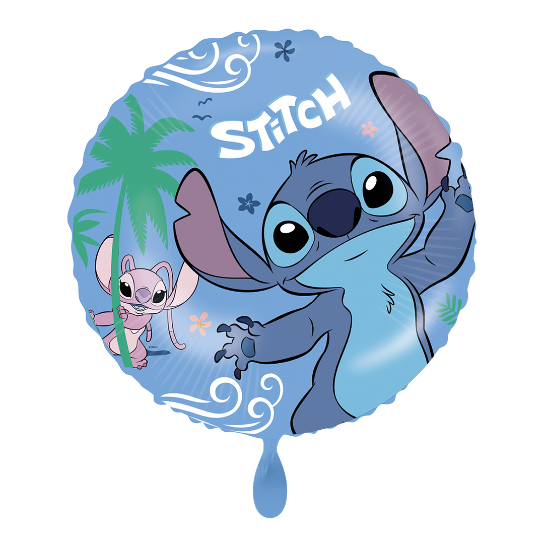Stitch runder Folienballon Disney Lilo und Stitch Kindergeburtstag Helium HeyBalloon Viersen