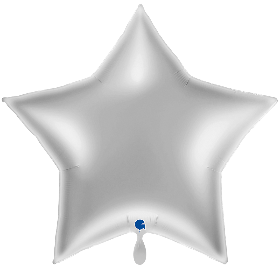 Ballon - silber -  ø71cm - Stern