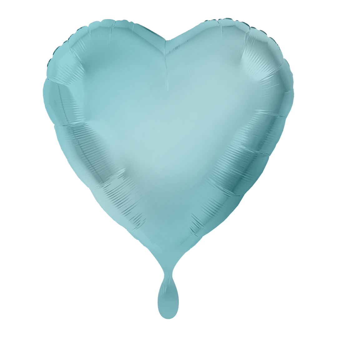 Ballon -Hellblau -  ø43cm - Herz 