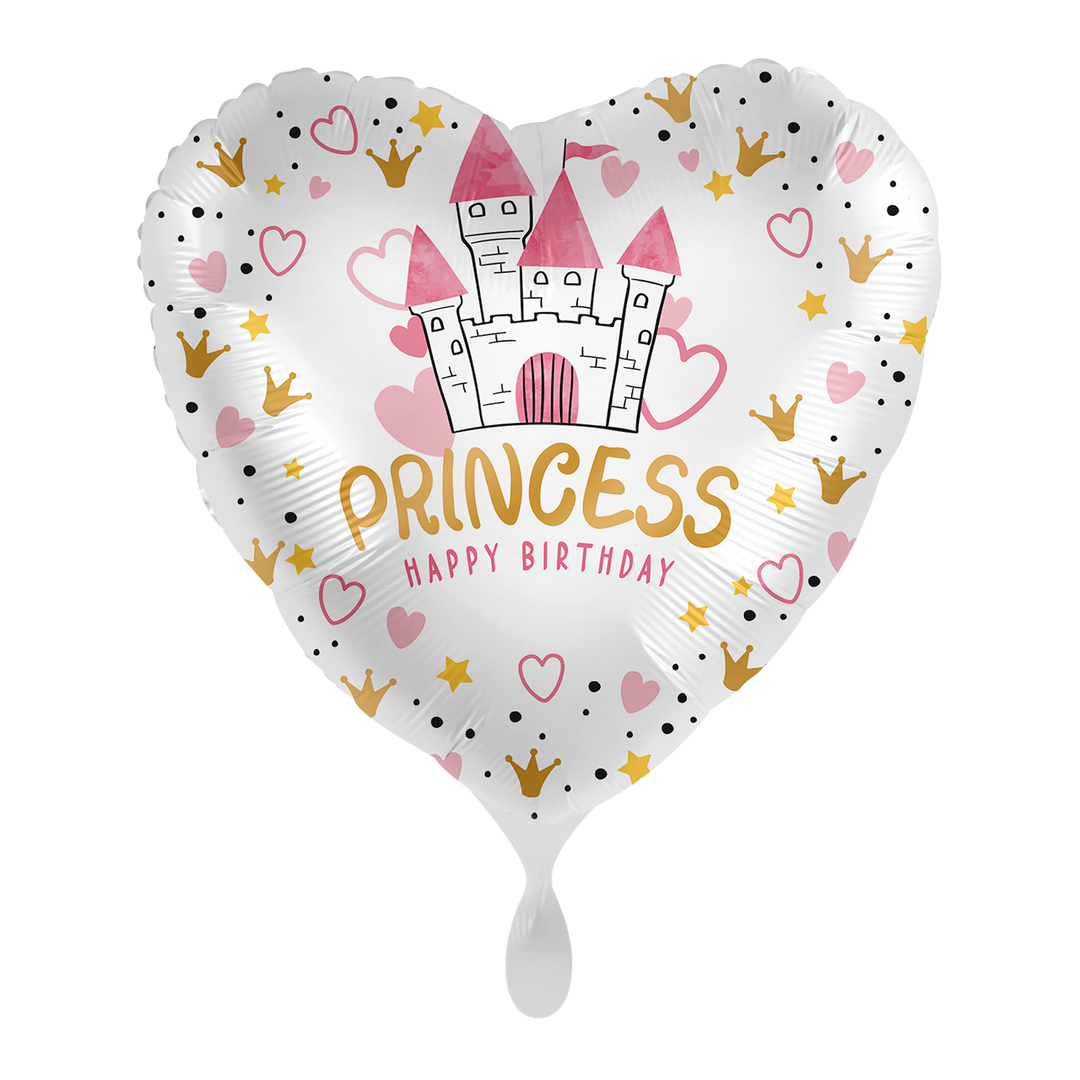 Ballon -Prinzessin  Birthday -  ø43cm - Herz