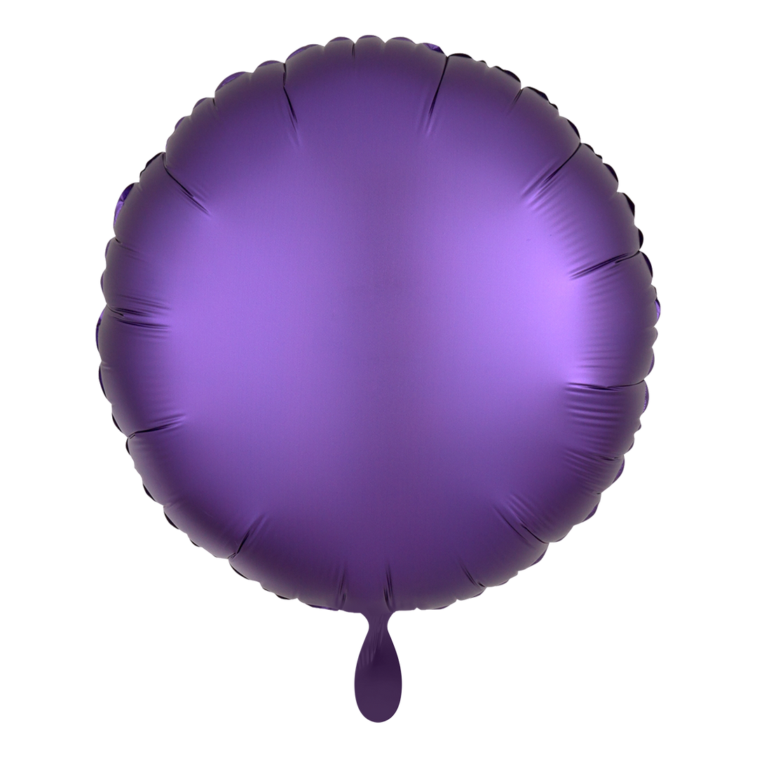 Ballon -Satin Lila -  ø43cm - Rund 