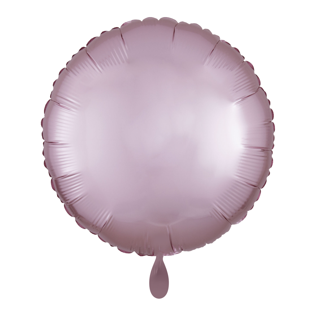 Ballon -Silk Lustre Pastel Rosa -  ø43cm - Rund 