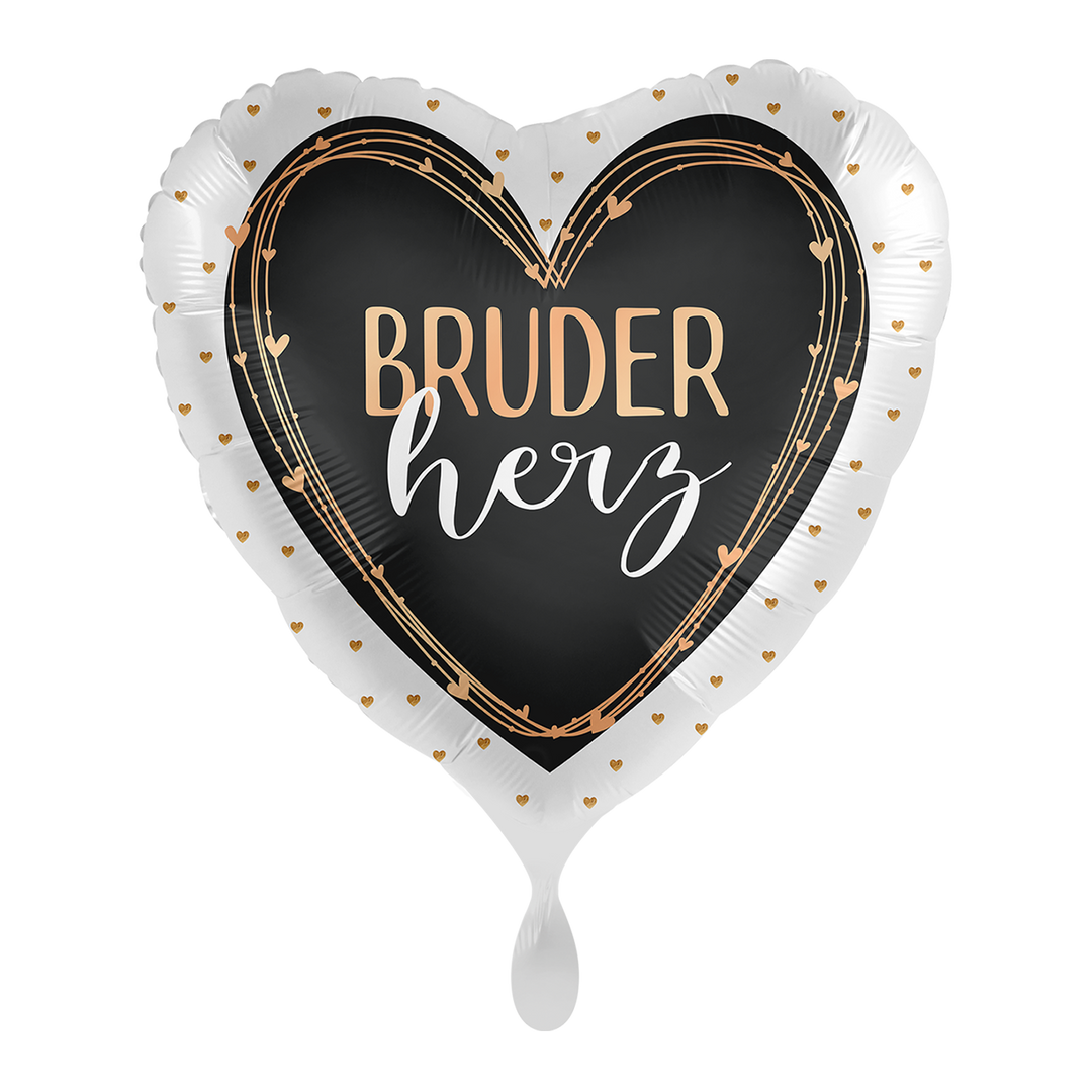 Ballon - Bruderherz - ø43cm -  Herz