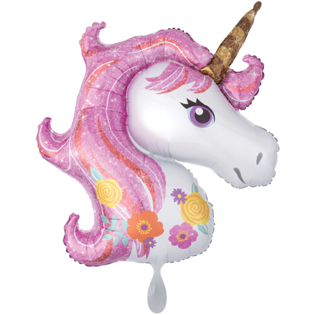 Ballon - Einhorn glitzer -  ø83cm