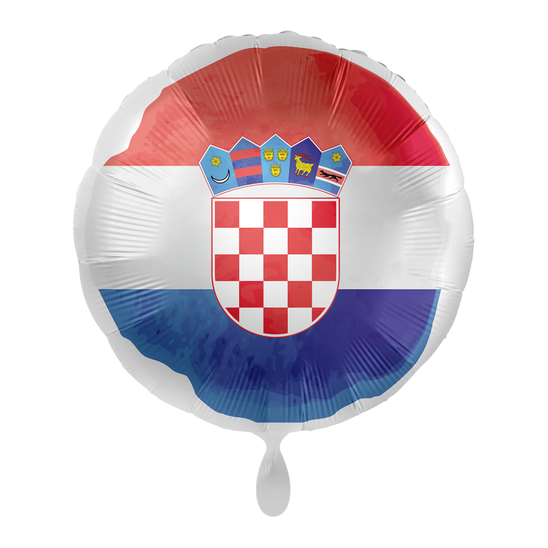 Ballon - Flagge Kroatien -  ø43cm - Rund
