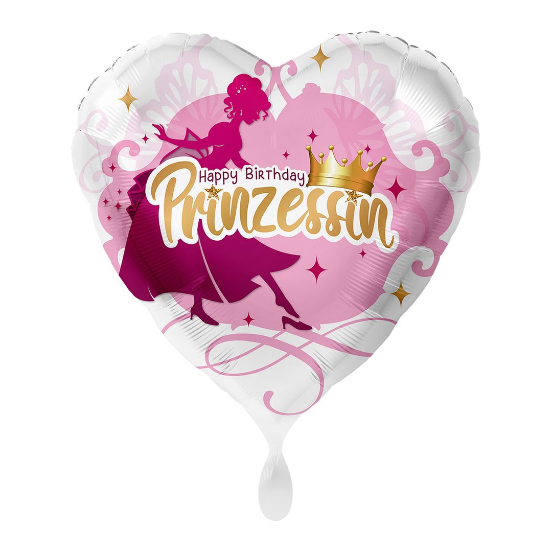 Ballon - Geburtstag Prinzessin -  ø43cm - Herz