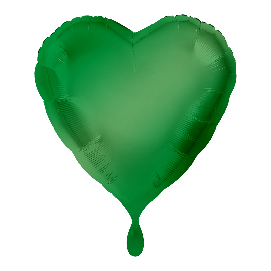 Ballon - Grün -  ø43cm - Herz 